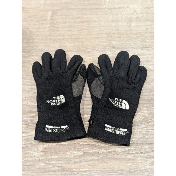 The North Face Gore Windstopper Fleece Gloves Black Unisex XS Polyester Snow Ski - Picture 1 of 12
